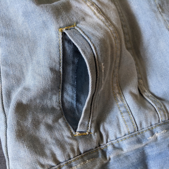 ✌️ Hooded Denim Vest Sleeveless Black F21 ✌️ - Picture 7 of 7